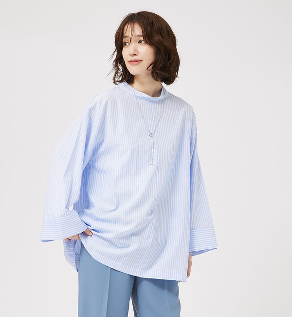 abahouse mavie「ワイドスリーブ2WAYシャツ」|シャツ・ブラウス|