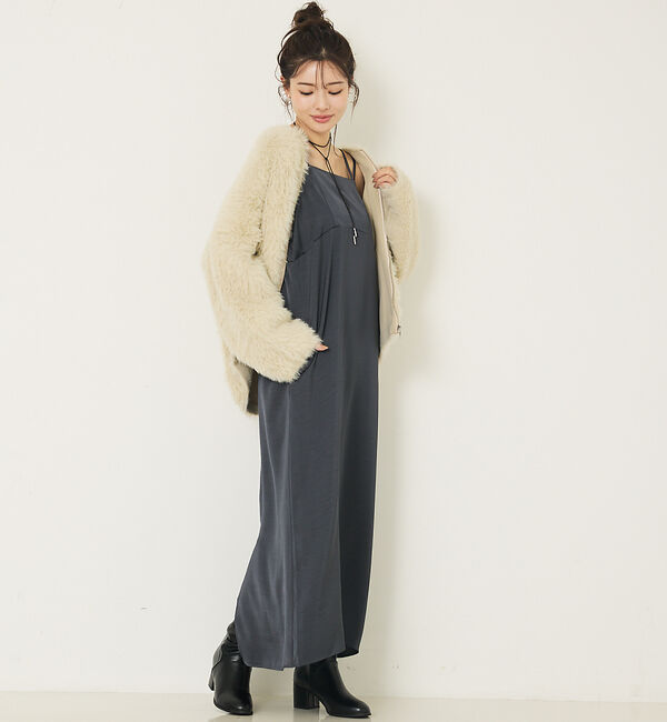 abahouse mavie「ダブルストラップキャミワンピース」|ワンピース|