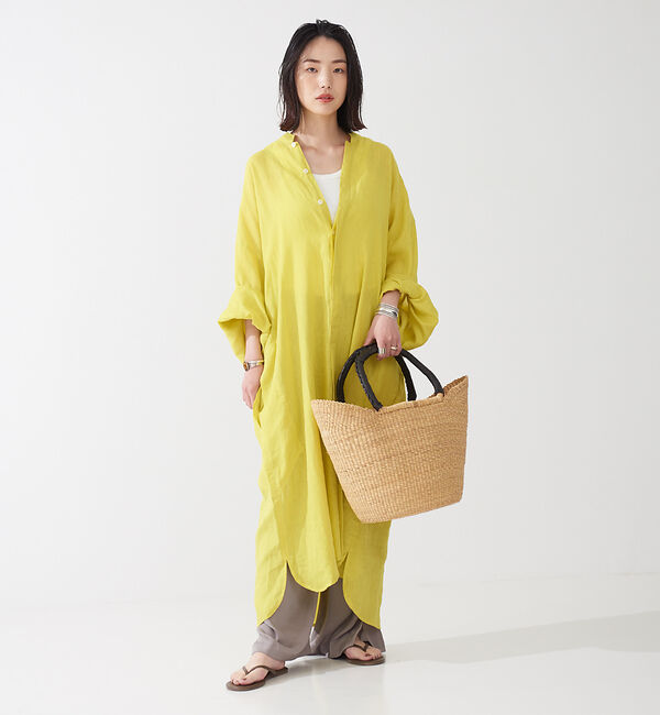 The Store by C' 「【LIWAN JELLABA】リネン シャツドレス」|ワンピース|