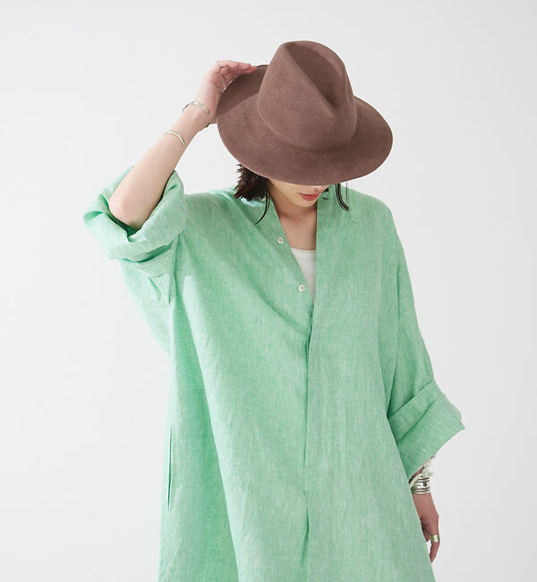 The Store by C' 「【LIWAN JELLABA】リネン シャツドレス」|ワンピース|