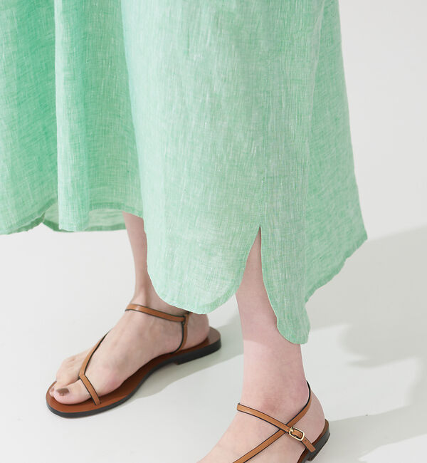 The Store by C' 「【LIWAN JELLABA】リネン シャツドレス」|ワンピース|