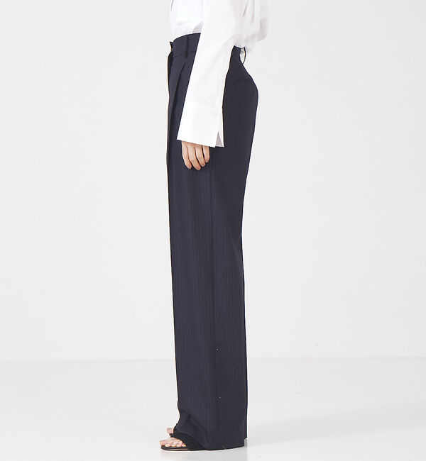 The Store by C' 「【COCUCA】ピンストライプタックパンツ」|スラックス|