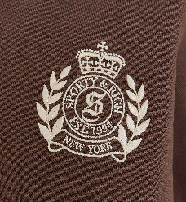 The Store by C' 「【Sporty&Rich】NY Crest Embroidered Quarte」|スウェット・ジャージ|