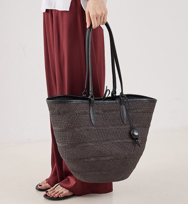 The Store by C' 「【HUNTING SEASON】THE MEDIUM BASKET／ミディアムバ」|かごバッグ|ブラック