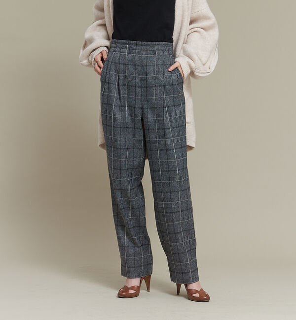 NOMINE「【セットアップ可能】チェックタックパンツ」|スラックス|