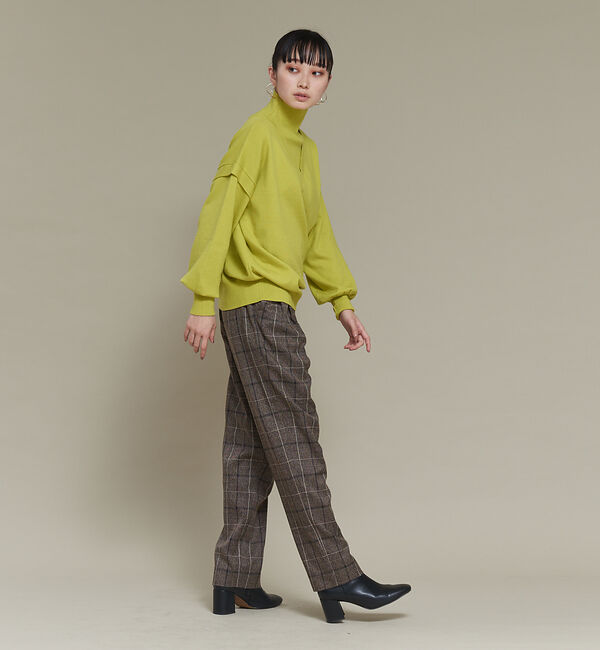 NOMINE「【セットアップ可能】チェックタックパンツ」|スラックス|