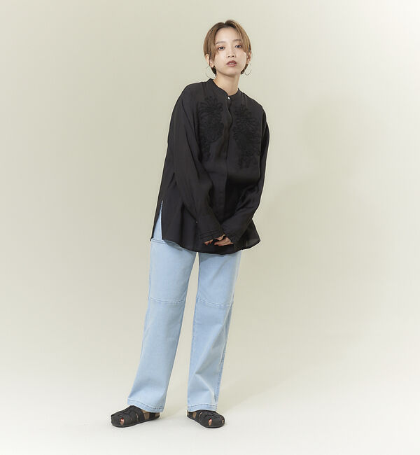 NOMINE「【WEB限定商品】シフォン刺繍ブラウス」|シャツ・ブラウス|