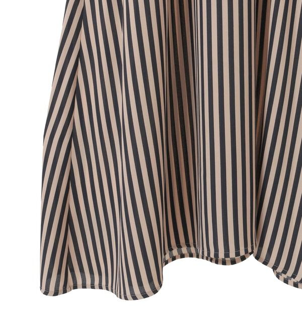 TIARA「ストライププリントバイカラーベルトワンピース」|ワンピース|