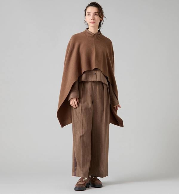 Liesse「マルチウェイニットベスト」|ニット・セーター|ブラウン