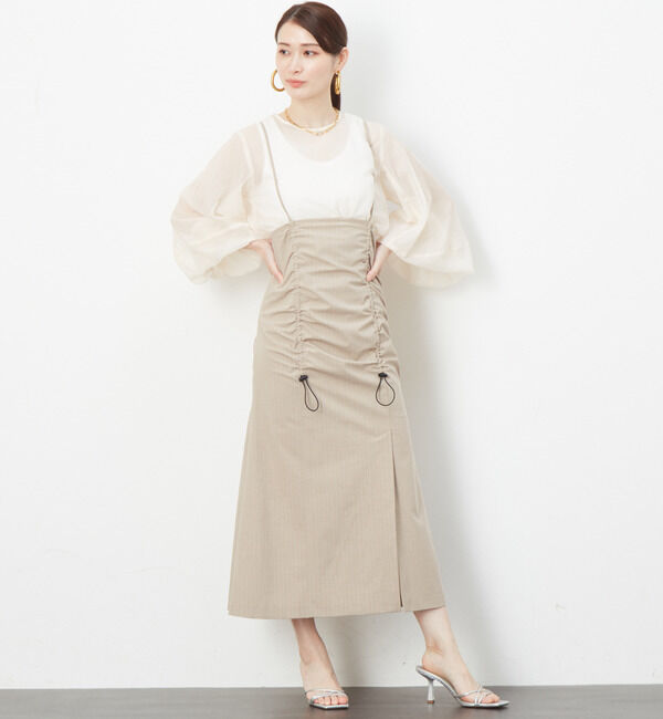 Soffitto「ドローストリングキャミワンピース」|ワンピース|