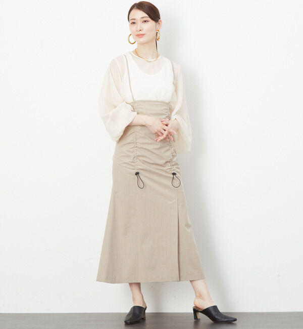 Soffitto「ドローストリングキャミワンピース」|ワンピース|