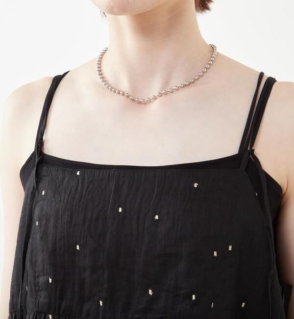 SOFFITTO「ドット刺繍キャミワンピース」|ワンピース|