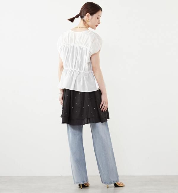 SOFFITTO「ドット刺繍キャミワンピース」|ワンピース|