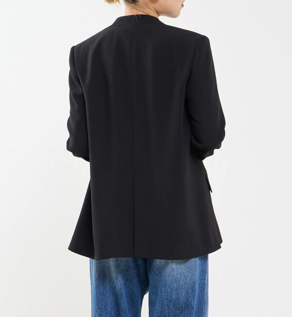 Soffitto「《2WAYストレッチ・紫外線防止・接触冷感》ノーカラージャケット」|ノーカラージャケット|