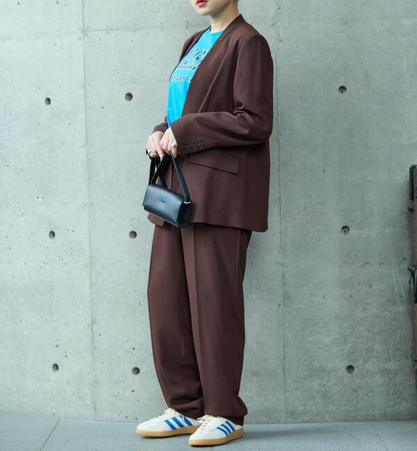 Soffitto「《2WAYストレッチ・紫外線防止・接触冷感》ノーカラージャケット」|ノーカラージャケット|