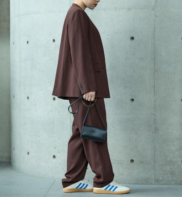 Soffitto「《2WAYストレッチ・紫外線防止・接触冷感》ノーカラージャケット」|ノーカラージャケット|