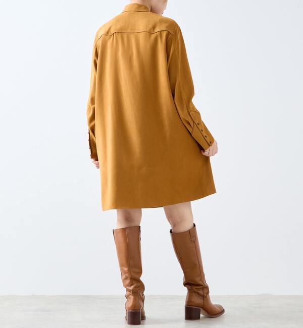 A_「【A_/エース】スウェード調ワンピース」|ワンピース|