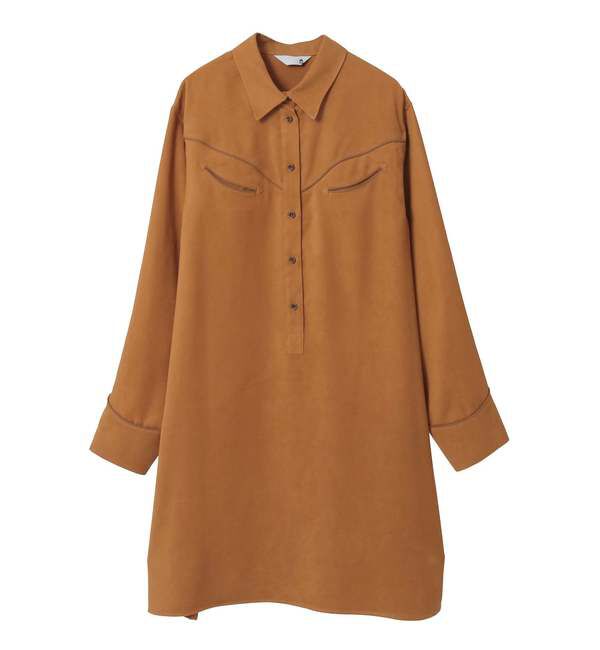 A_「【A_/エース】スウェード調ワンピース」|ワンピース|