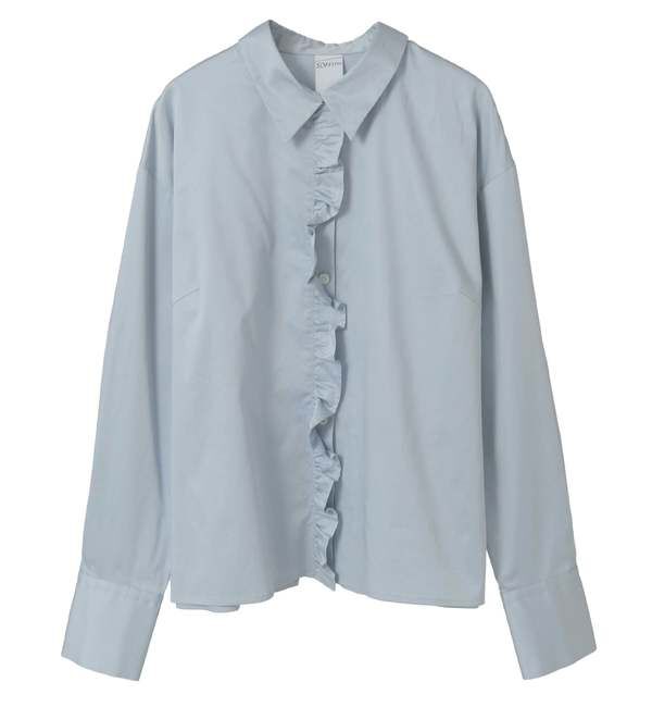 SOFFITTO「前立てフリル袖ボリュームブラウス」|シャツ・ブラウス|