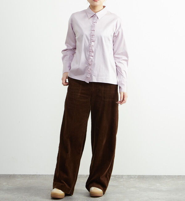 SOFFITTO「前立てフリル袖ボリュームブラウス」|シャツ・ブラウス|