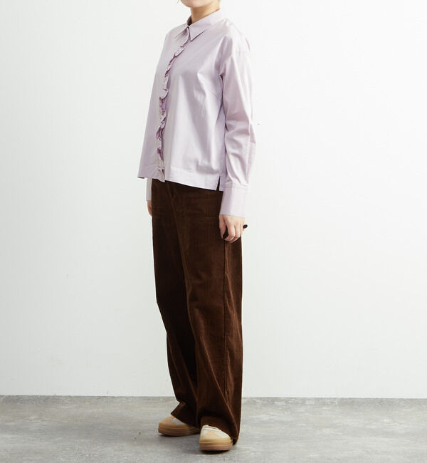 SOFFITTO「前立てフリル袖ボリュームブラウス」|シャツ・ブラウス|