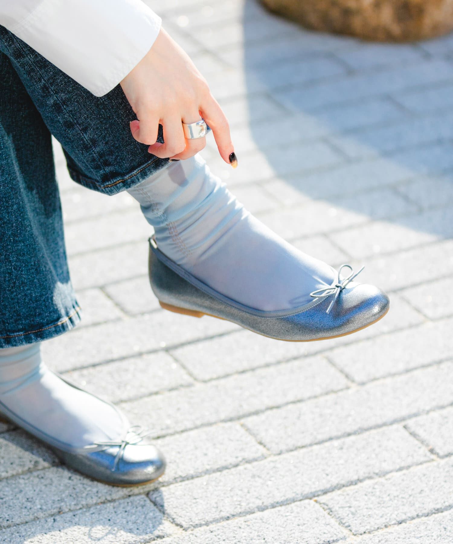 RODE SKO「PIEDI NUDI　SHEER TACK SHRINK SOCKS」|ソックス|