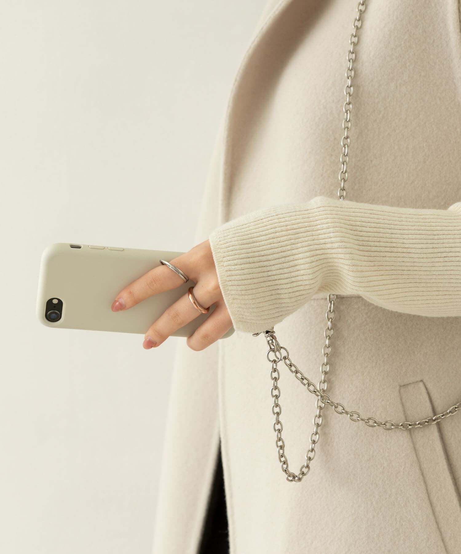 RODE SKO「『別注』BEAURE&times;RODESKO　レザーコンビモバイルストラップ」|モバイルケース|