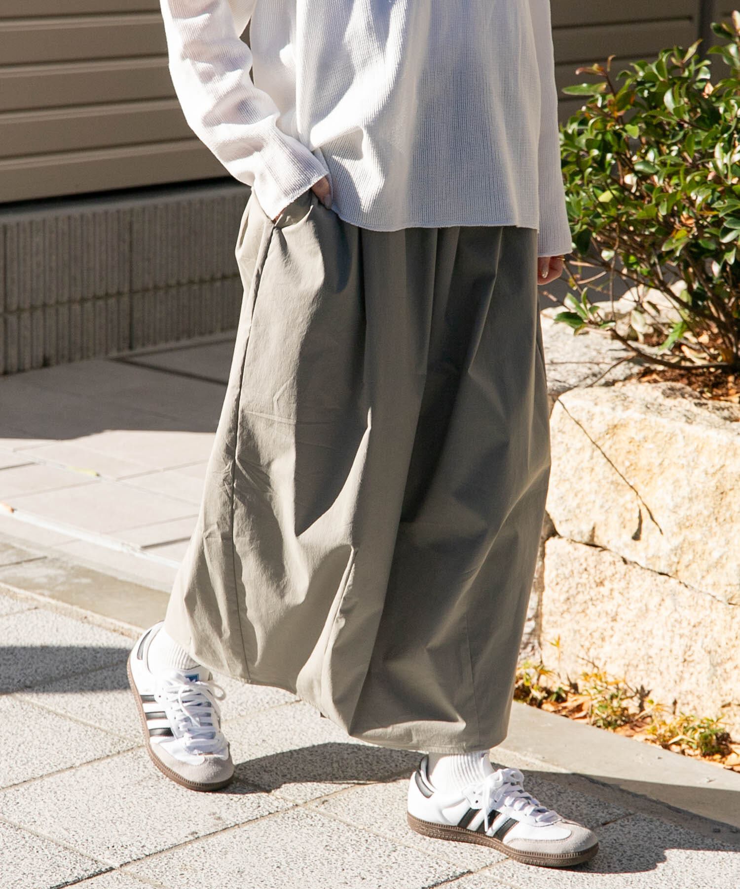 URBAN RESEARCH DOORS「FORK&SPOON　コクーンスカート」|スカート|カーキ