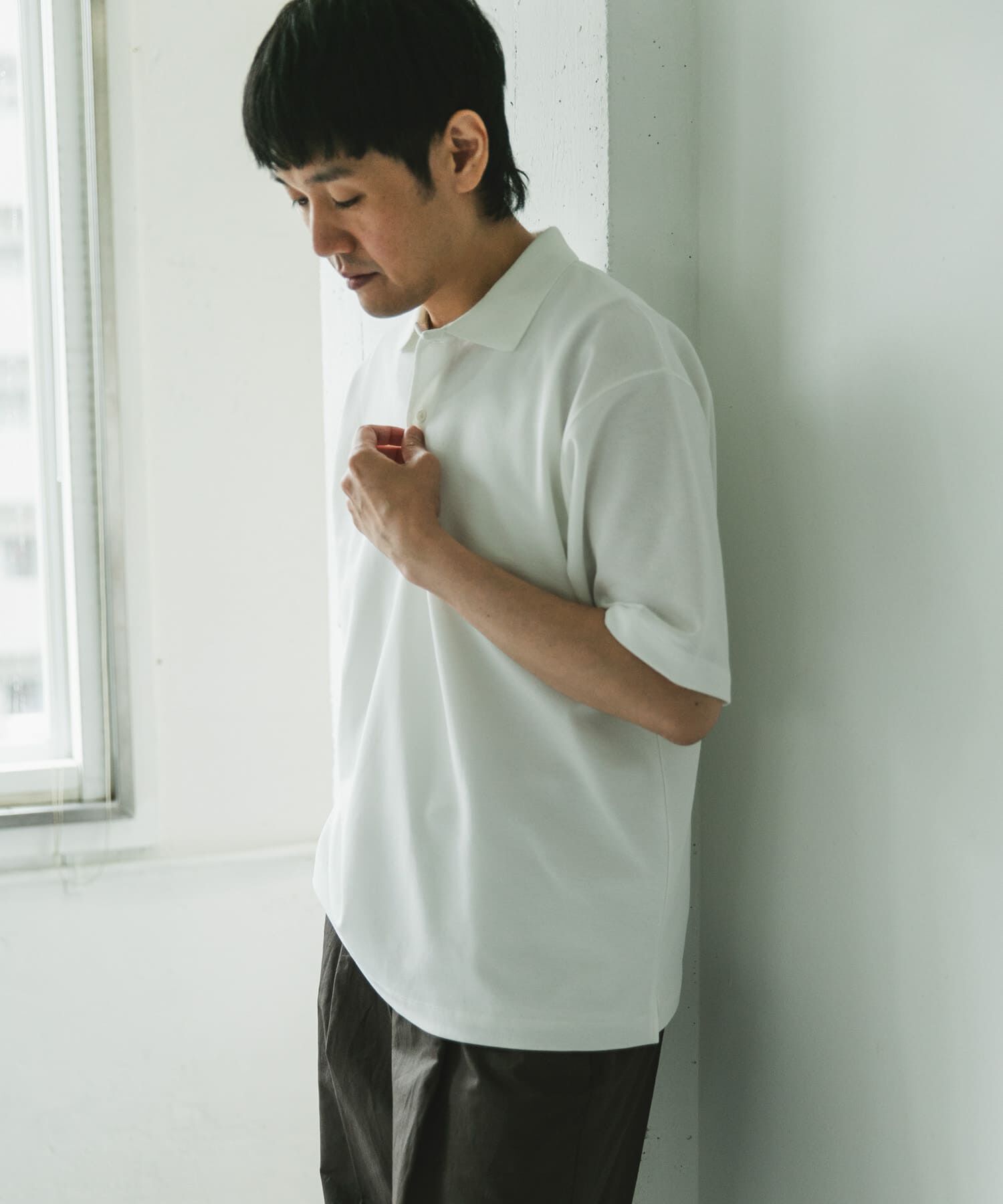 URBAN RESEARCH DOORS「『XLｻｲｽﾞ/WEB限定』『吸水速乾/接触冷感/ｲｰｼﾞｰｹｱ』ｸｲｯｸﾄ  」|ポロシャツ|