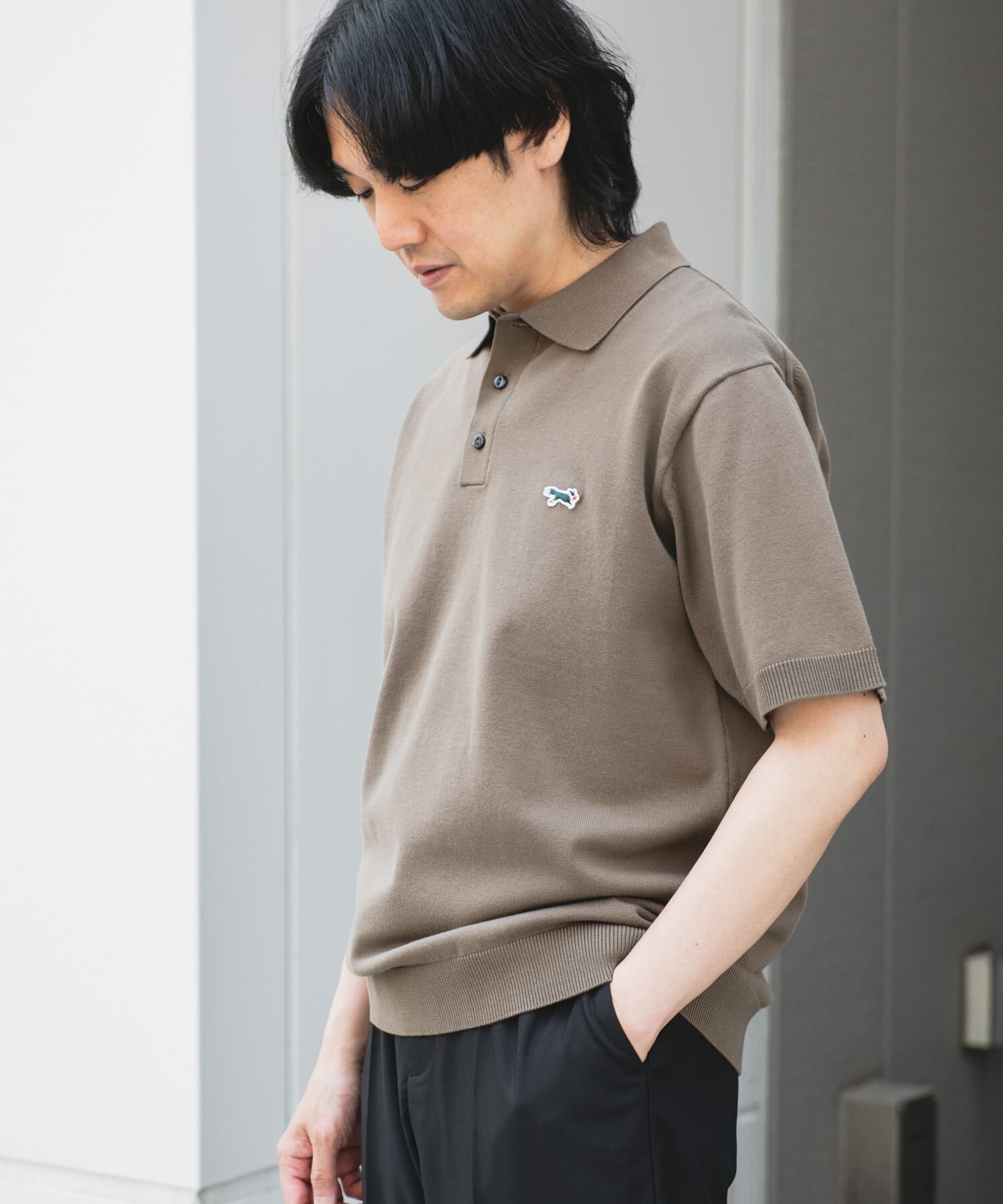 URBAN RESEARCH DOORS「『XLサイズ/WEB限定』『別注』PENNEYS&times;DOORS　THE FOX ハイゲージ ニットポロ」|ポロシャツ|