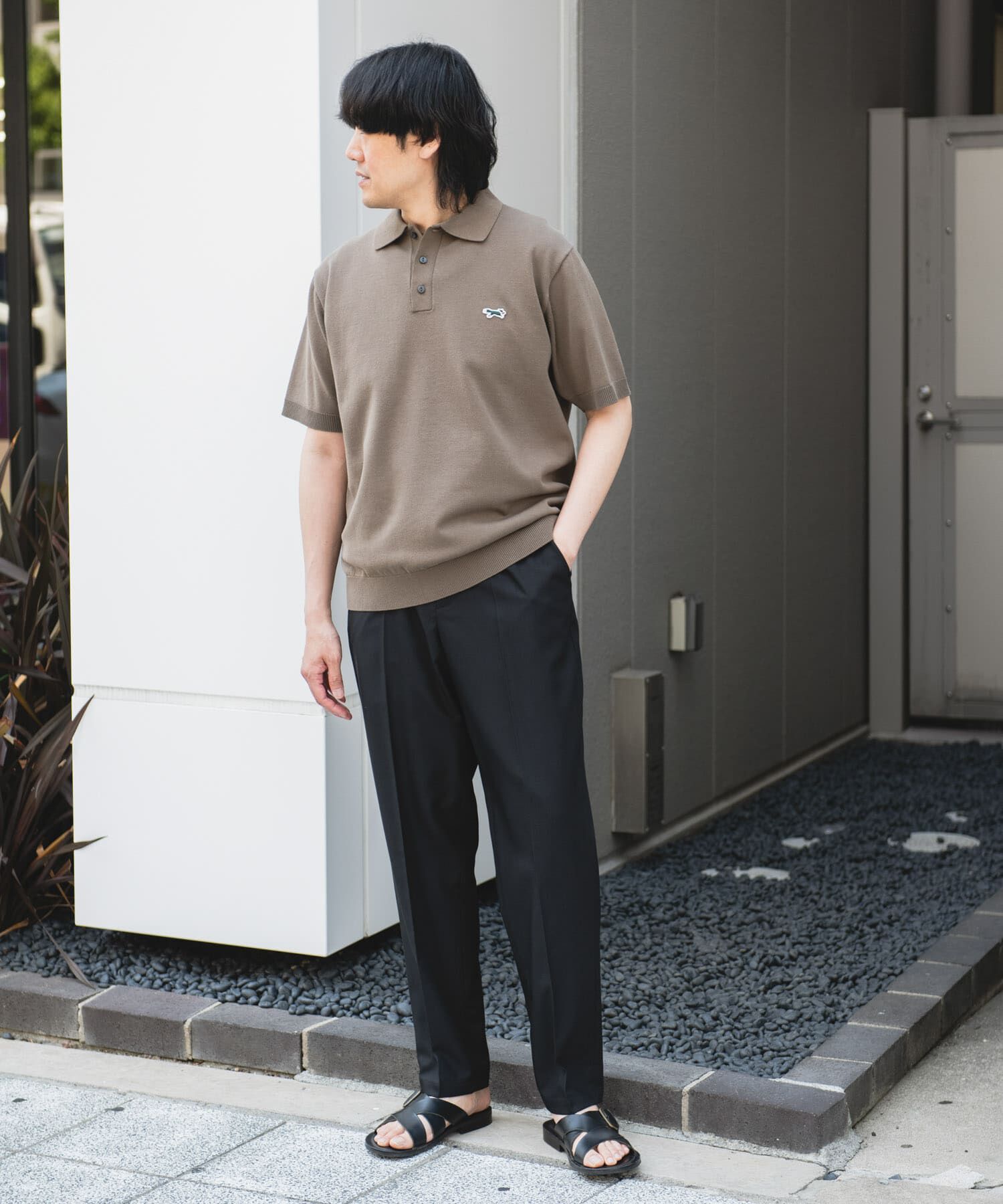 URBAN RESEARCH DOORS「『XLサイズ/WEB限定』『別注』PENNEYS&times;DOORS　THE FOX ハイゲージ ニットポロ」|ポロシャツ|