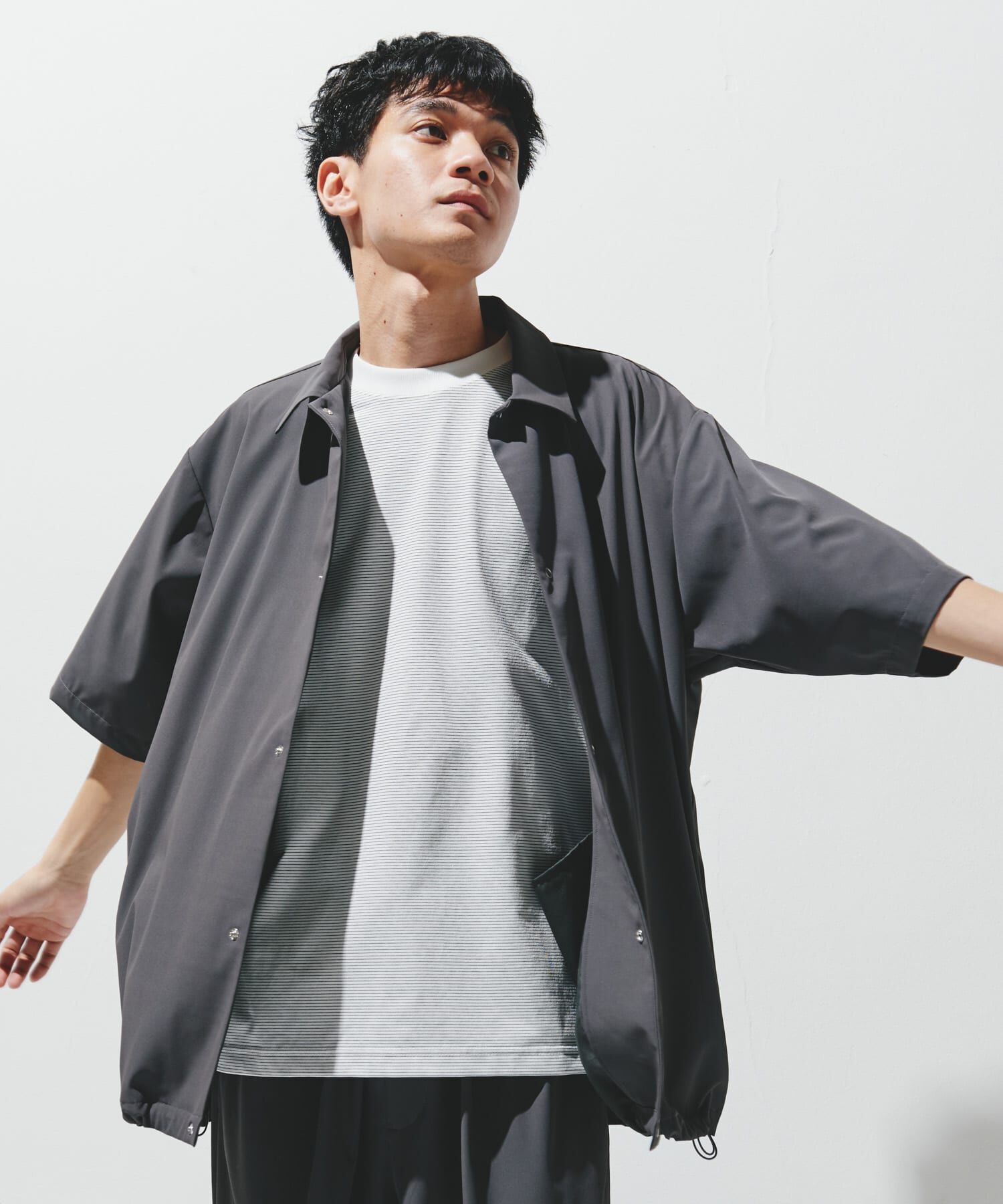 URBAN RESEARCH DOORS「『仁村紗和さん着用』『UR TECH』サマシェア シャツカーディガン」|シャツ・ブラウス|