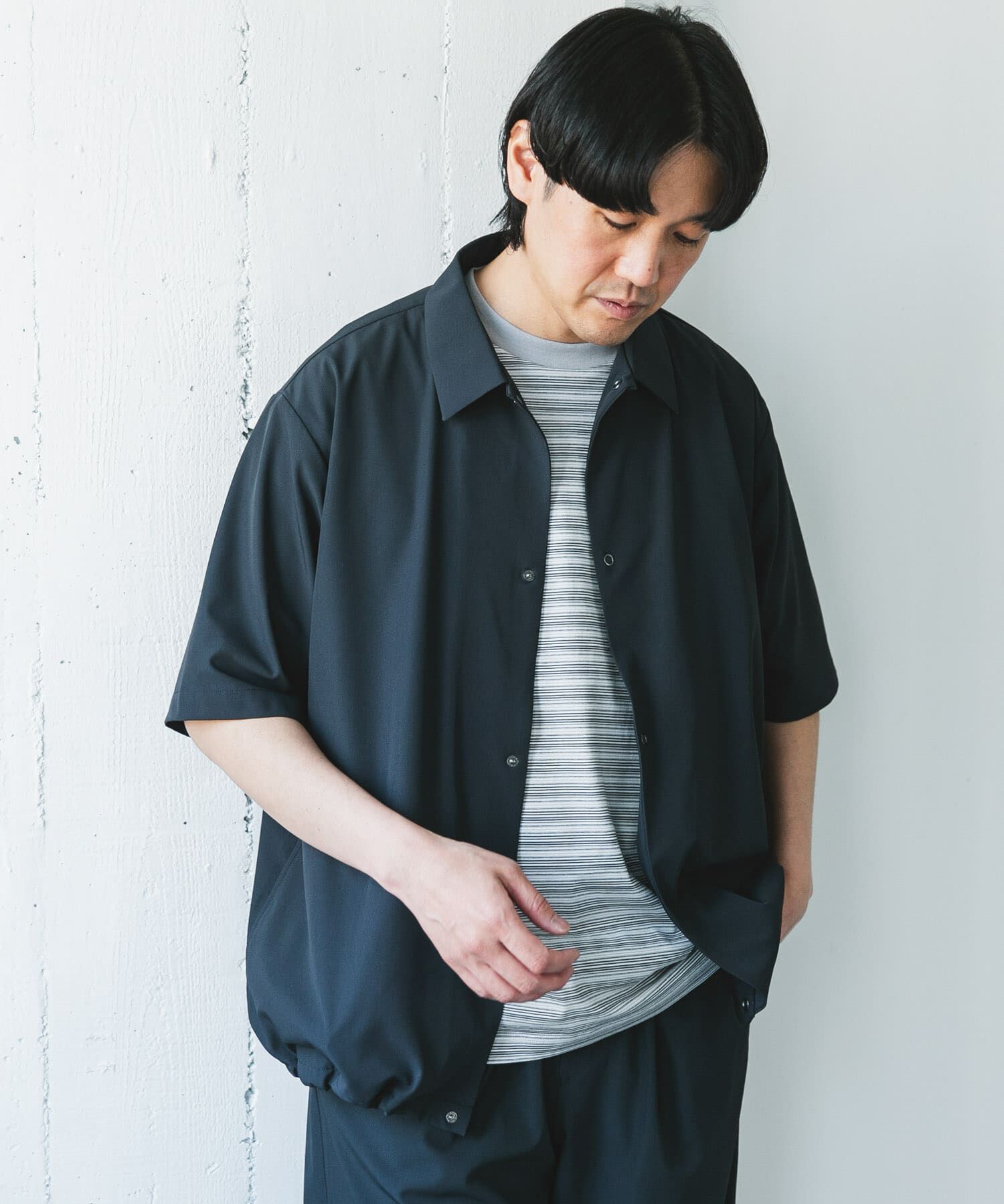 URBAN RESEARCH DOORS「『仁村紗和さん着用』『UR TECH』サマシェア シャツカーディガン」|シャツ・ブラウス|