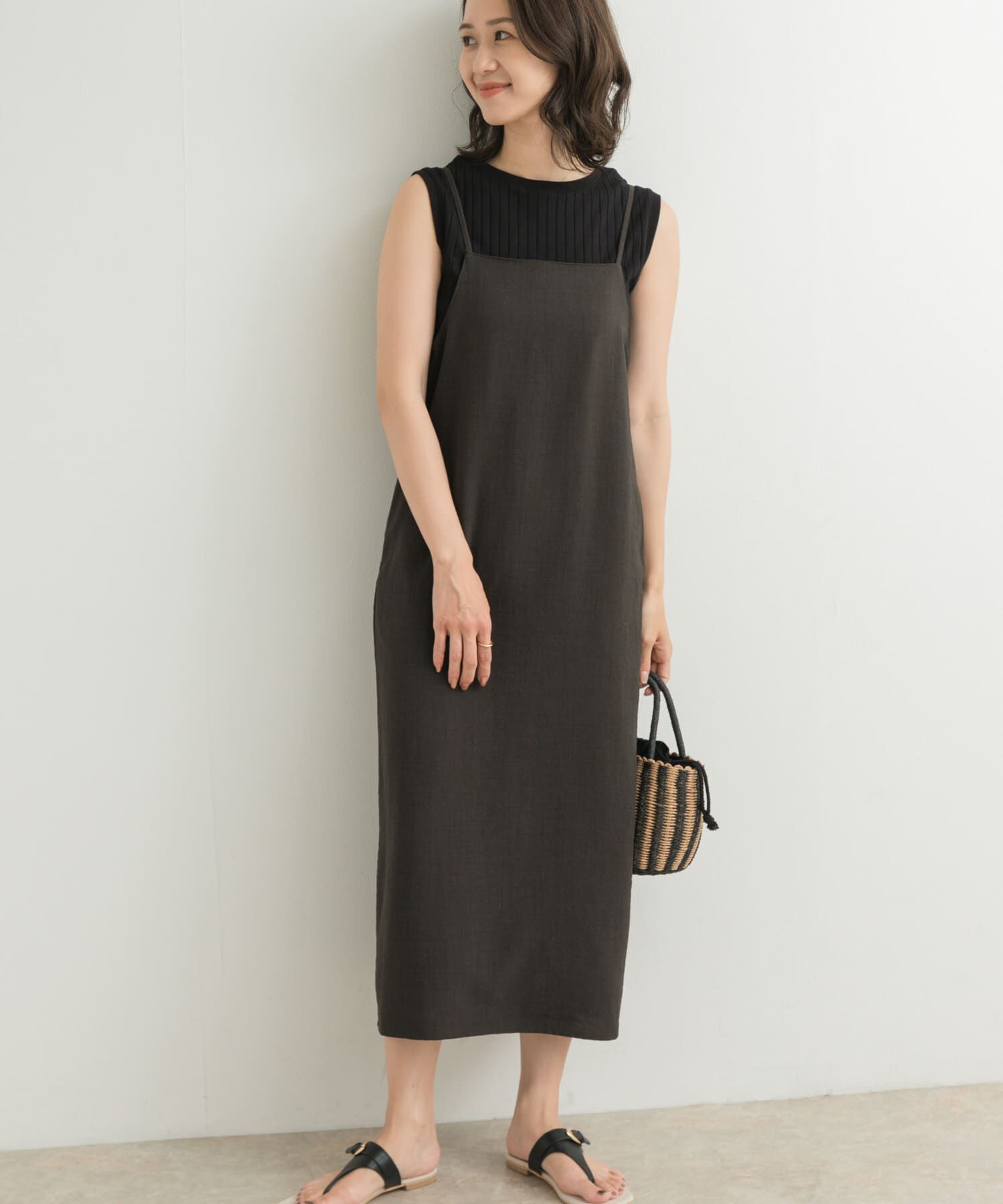 URBAN RESEARCH DOORS「ストレートキャミワンピース」|ワンピース|