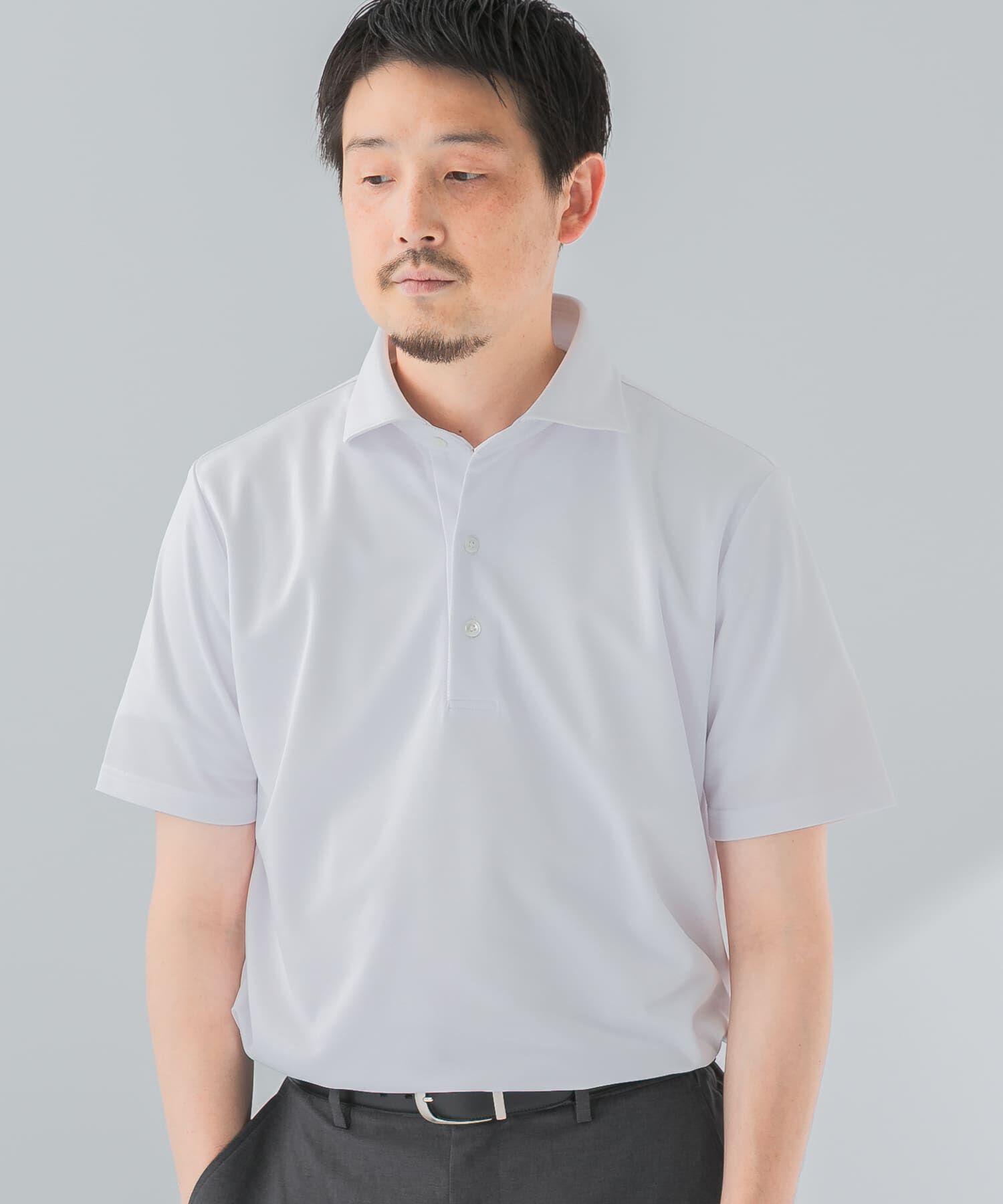 URBAN RESEARCH DOORS「『イージーケア/速乾性』LIFE STYLE TAILOR　トリコット半袖プルオーバー」|シャツ・ブラウス|
