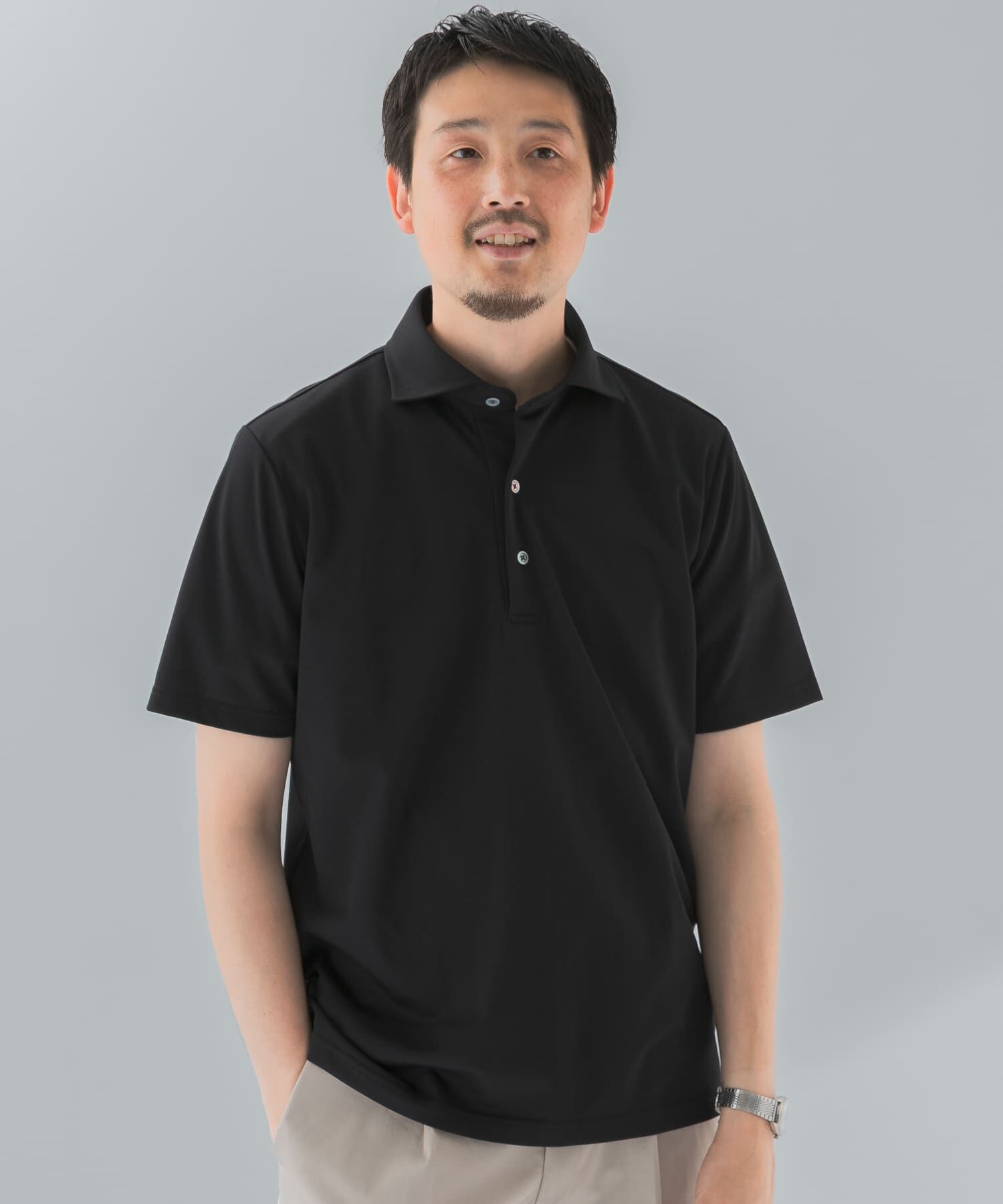 URBAN RESEARCH DOORS「『イージーケア/速乾性』LIFE STYLE TAILOR　トリコット半袖プルオーバー」|シャツ・ブラウス|