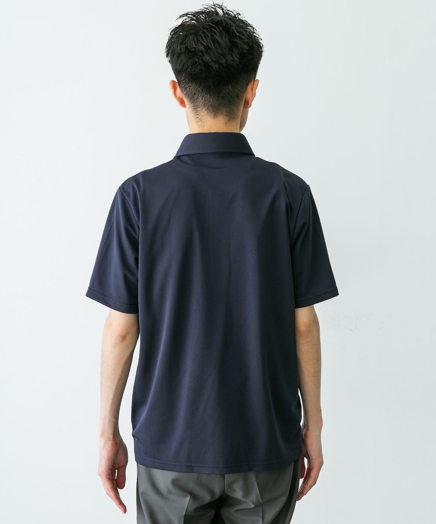 URBAN RESEARCH DOORS「『イージーケア/速乾性』LIFE STYLE TAILOR　トリコット半袖プルオーバー」|シャツ・ブラウス|