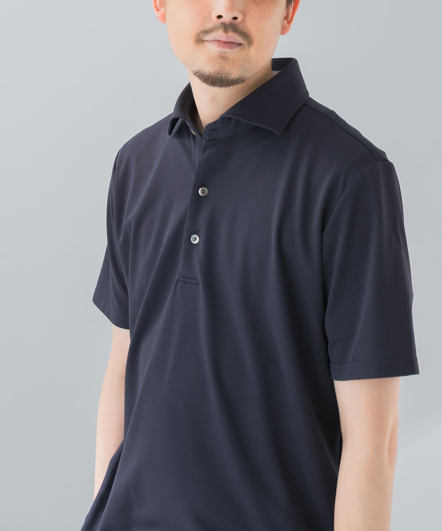 URBAN RESEARCH DOORS「『イージーケア/速乾性』LIFE STYLE TAILOR　トリコット半袖プルオーバー」|シャツ・ブラウス|