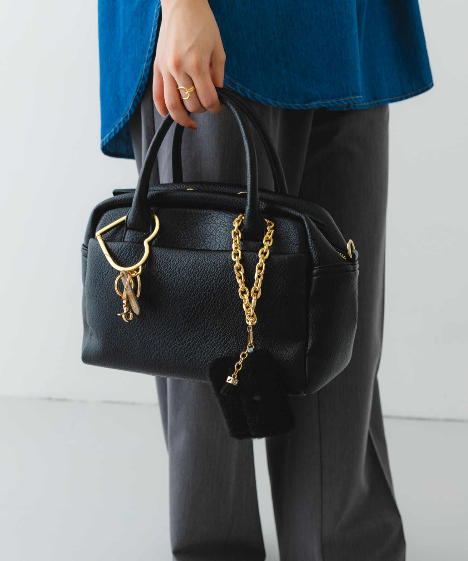 RODE SKO「フラッフィミニポーチチャーム」|チャーム・キーホルダー|