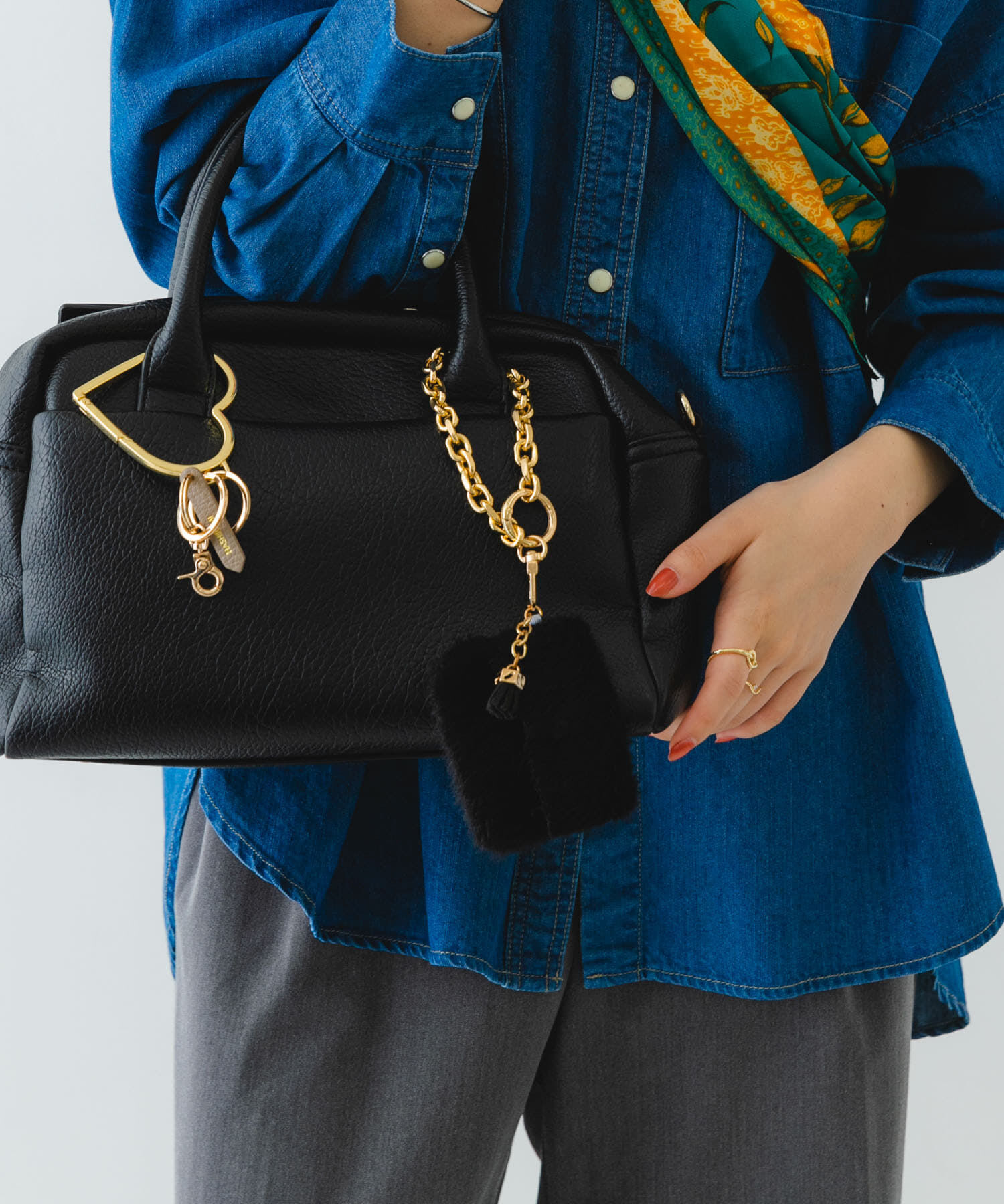 RODE SKO「フラッフィミニポーチチャーム」|チャーム・キーホルダー|