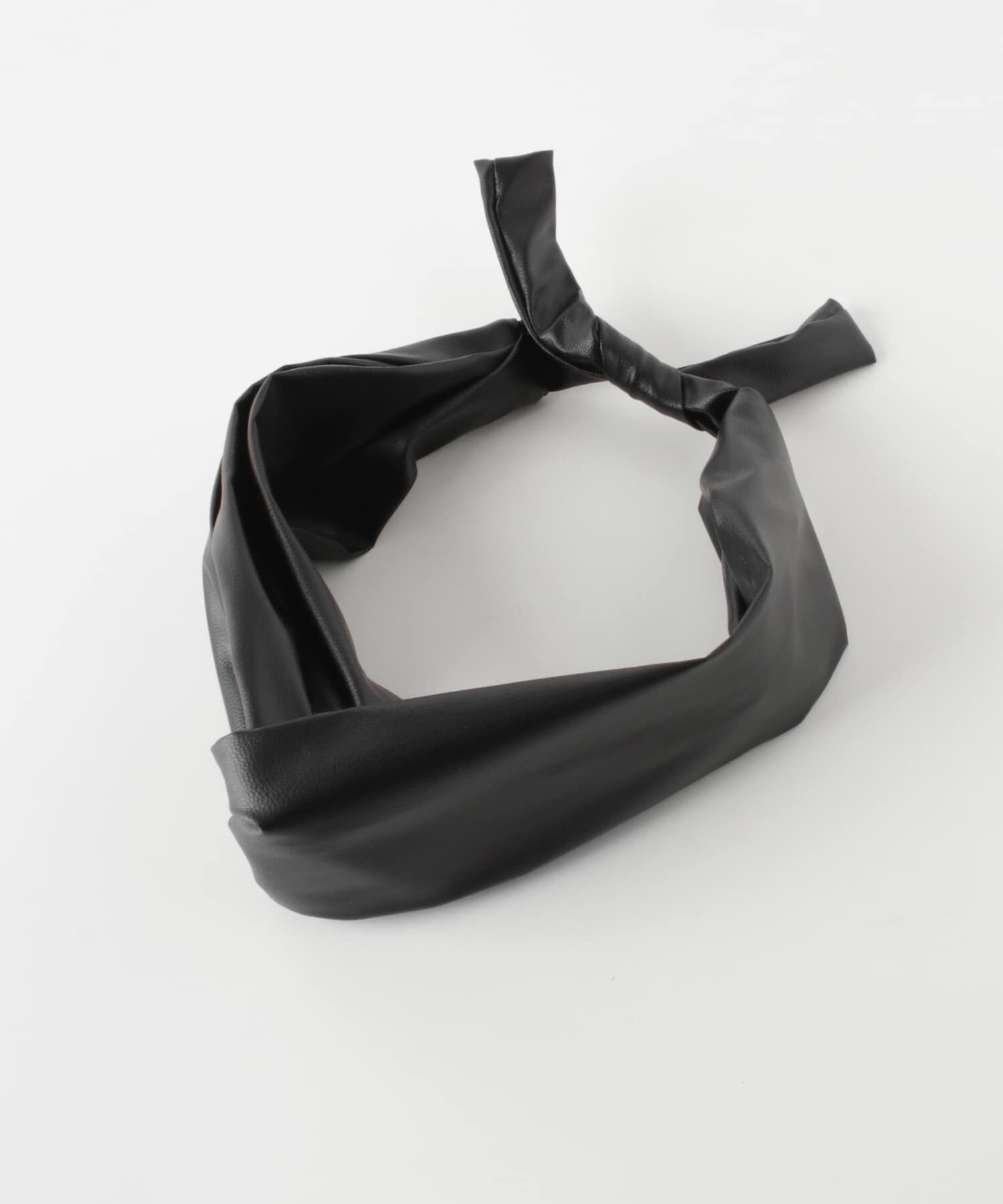 SMELLY「エコレザーワイヤーヘアターバン」|ヘアバンド|