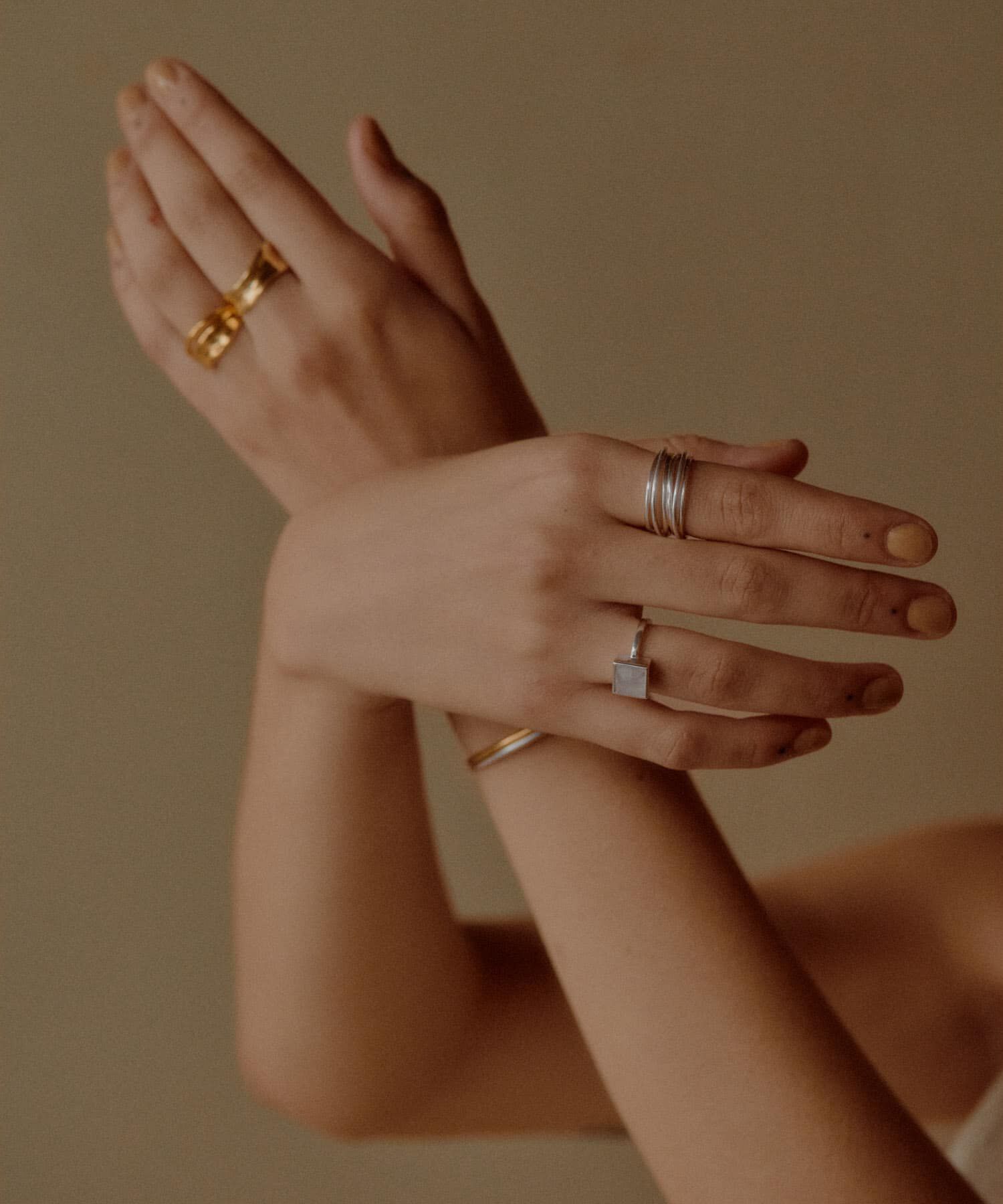 SMELLY「SMELLY so&rsquo;　double line ring」|リング|