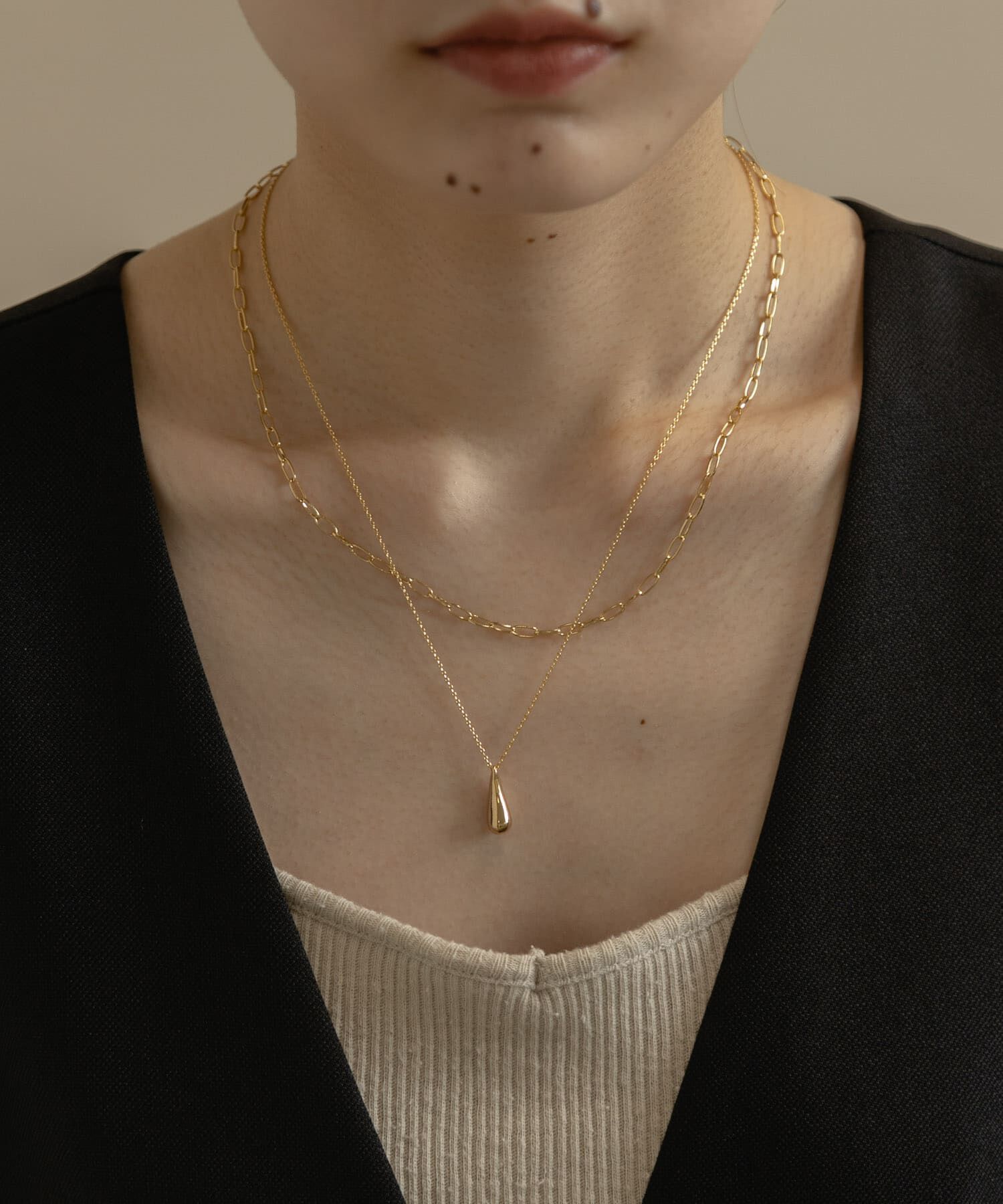 SMELLY「ドロップメタル2レンネックレス」|ネックレス|