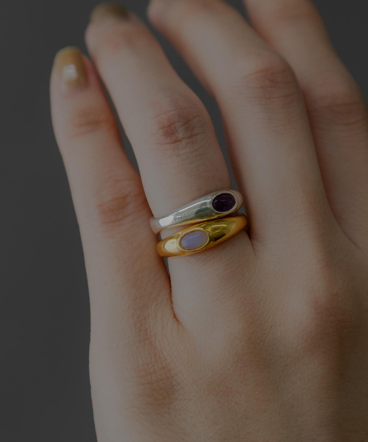 SMELLY「SMELLY so&rsquo;　stone line ring」|リング|