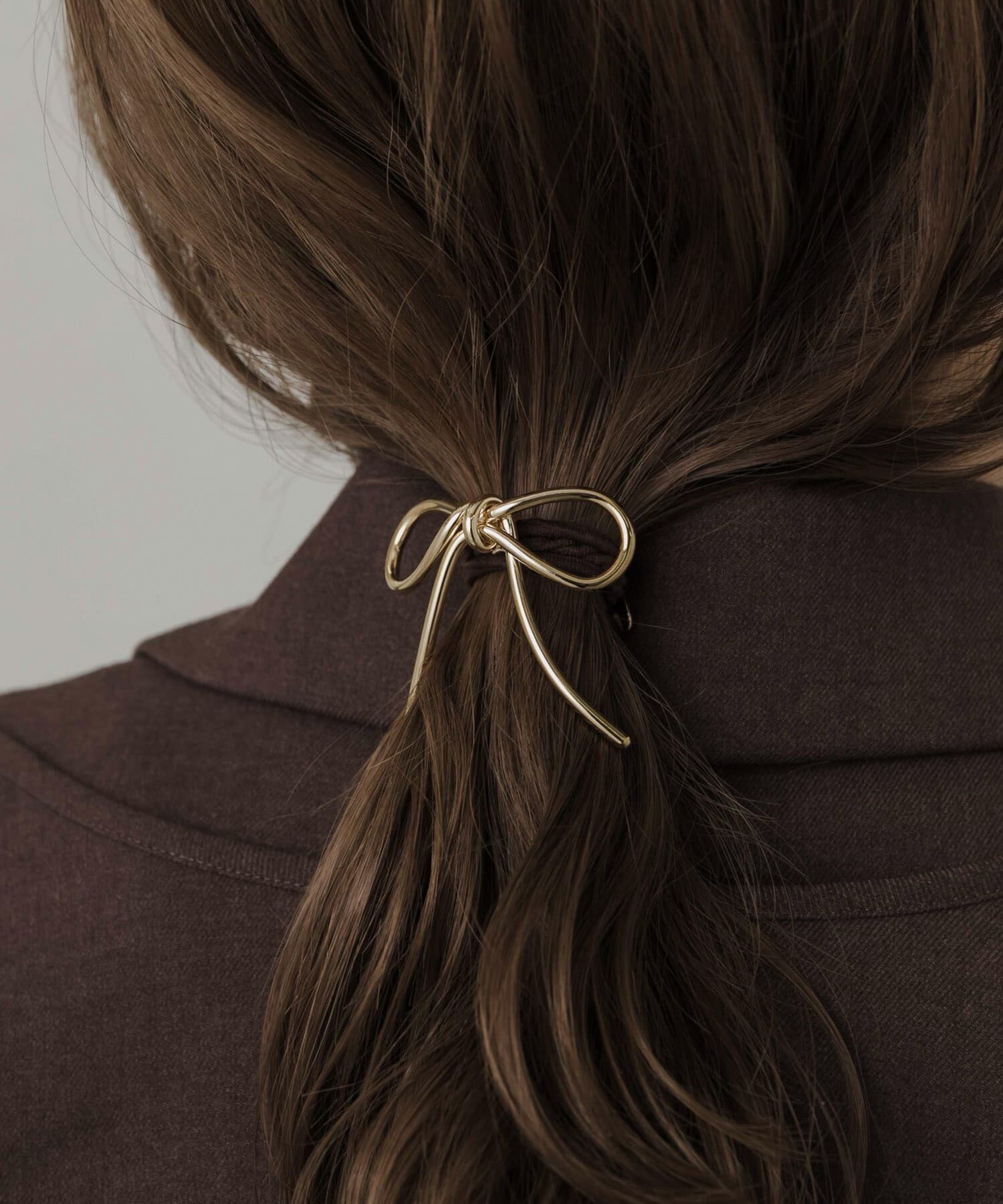 SMELLY「メタルノットリボンヘアカフセット」|ヘアゴム・シュシュ|