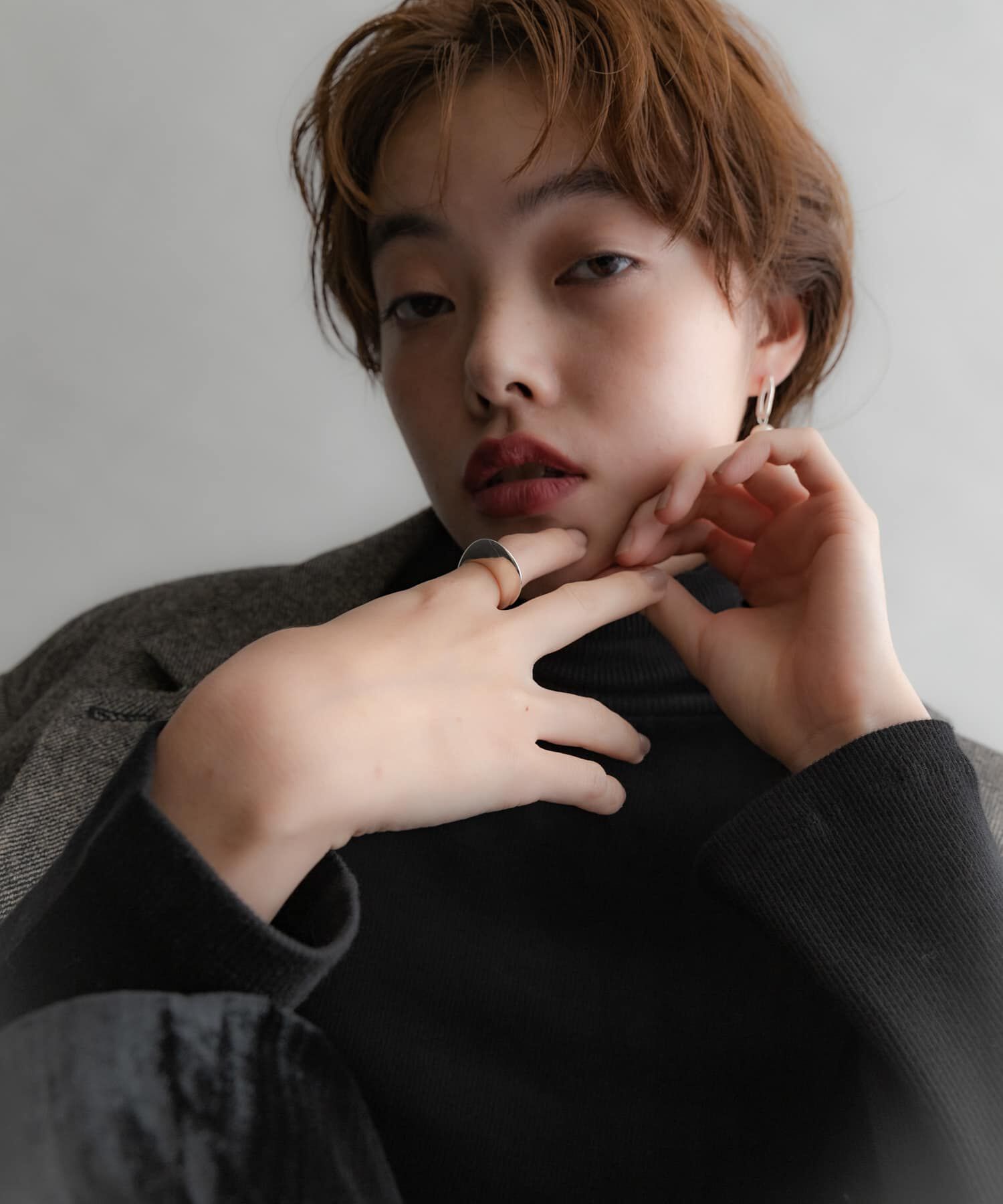 SMELLY「SMELLY so&rsquo;　flat oval ring」|リング|