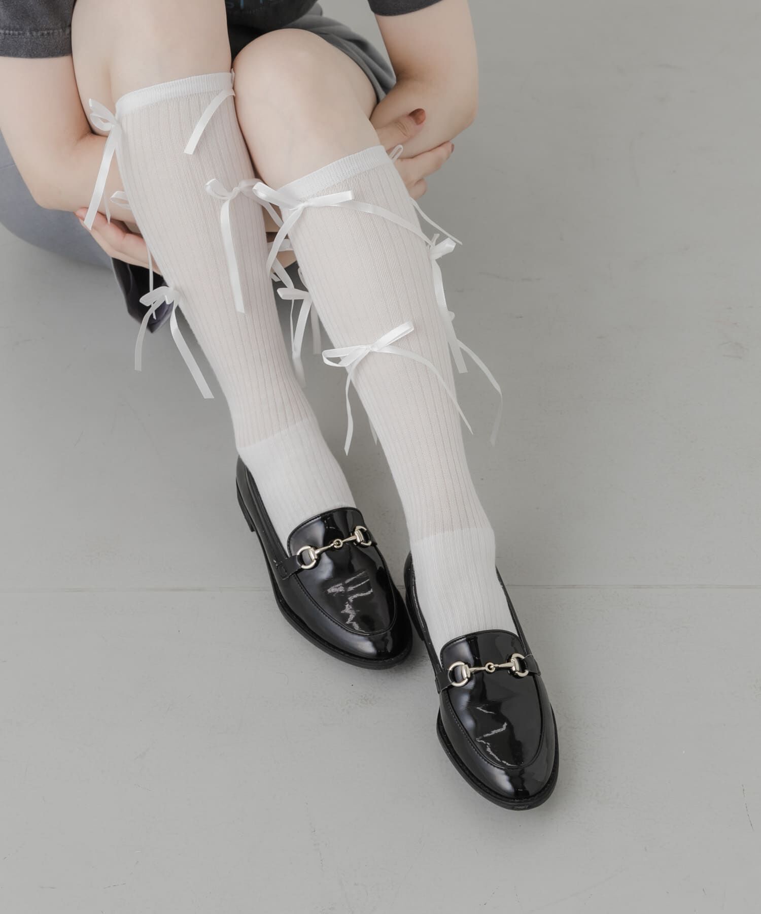 SMELLY「リボンハイソックス」|ソックス|