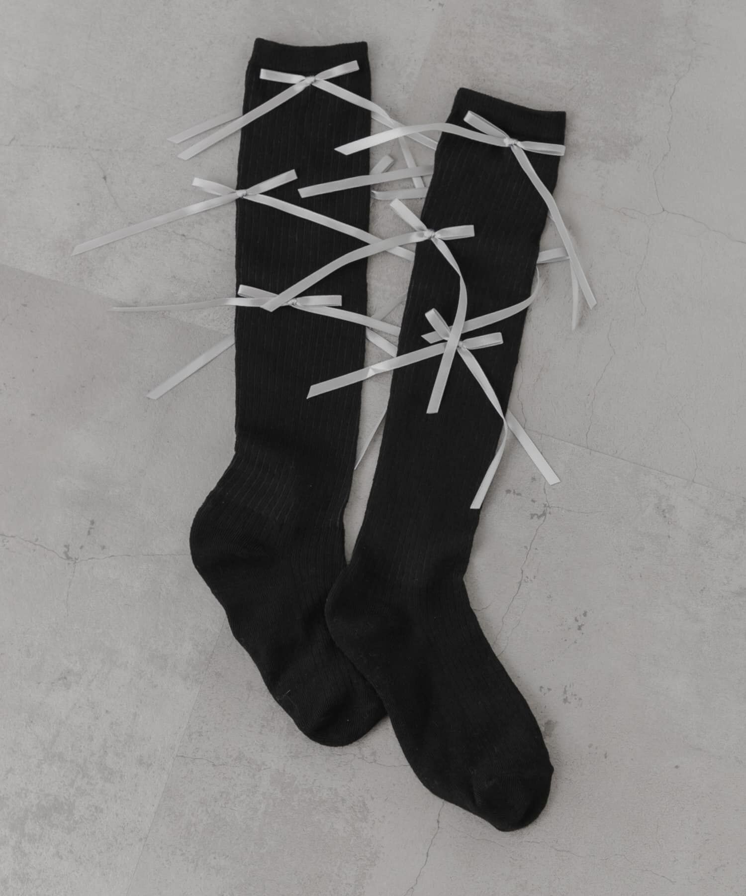 SMELLY「リボンハイソックス」|ソックス|