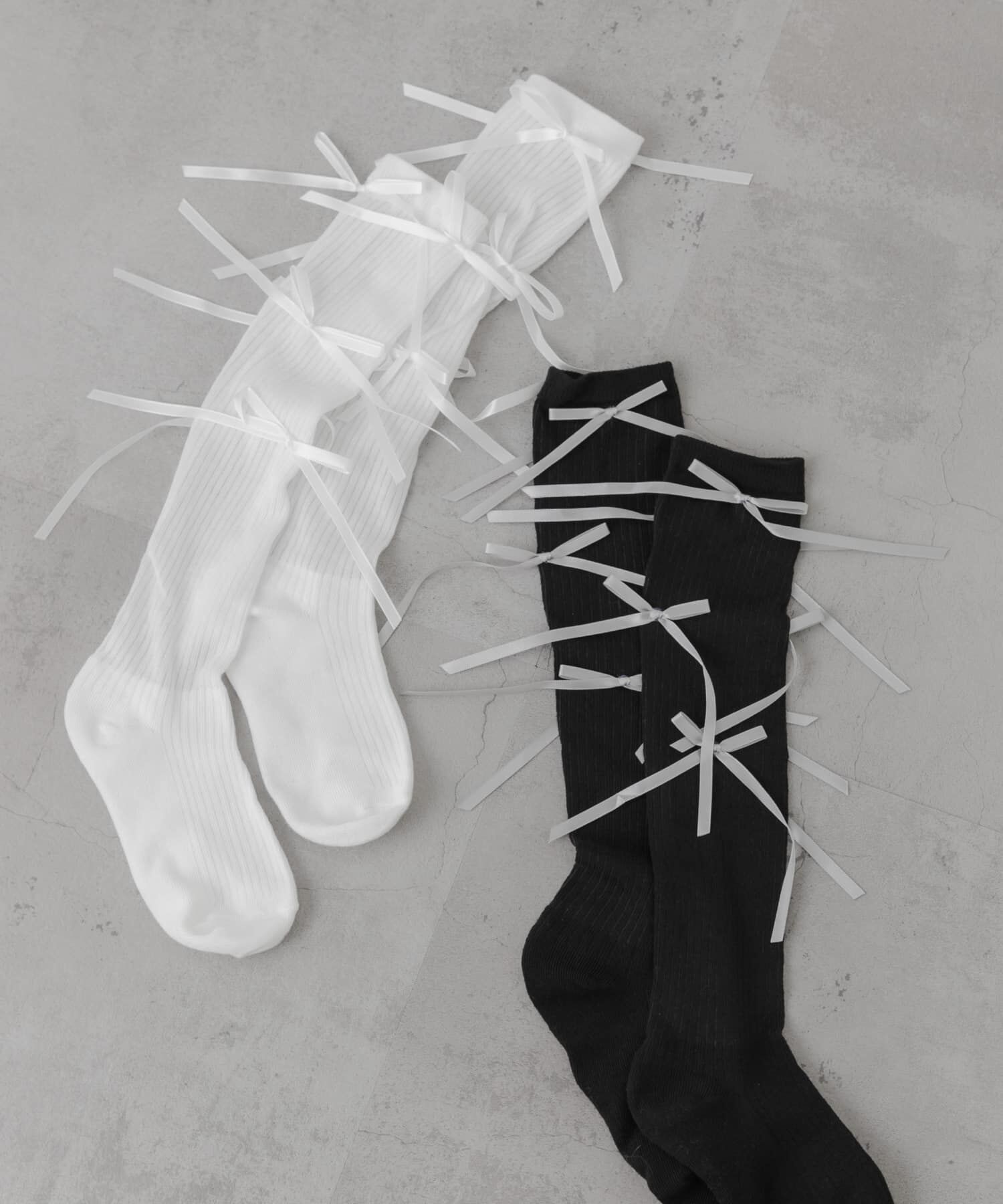 SMELLY「リボンハイソックス」|ソックス|