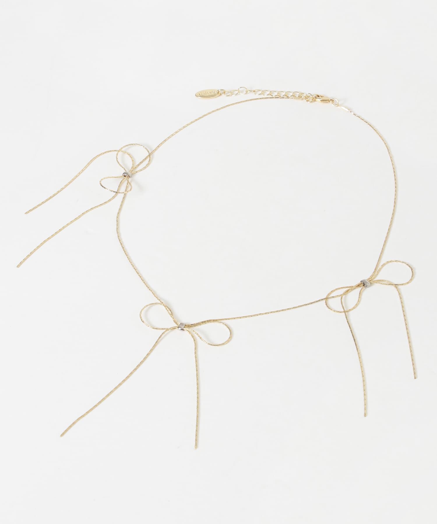 SMELLY「リボンチェーンネックレス」|ネックレス|